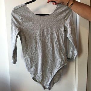 GAP grey body suit